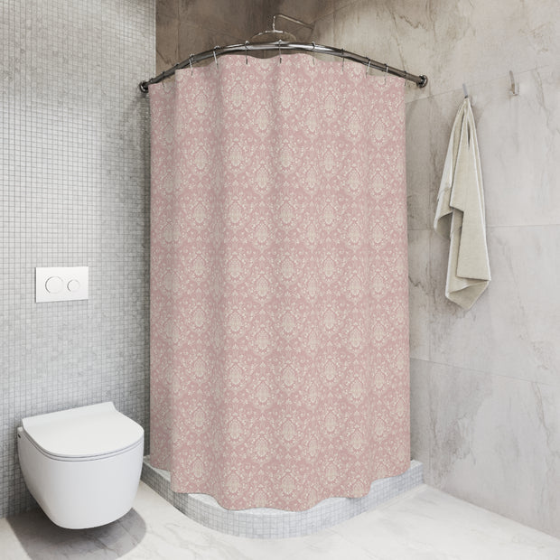 Shower Curtain - Pink Damask