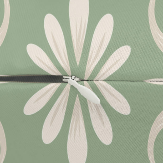 Sage Green Damask 14x20 Lumbar Pillow