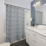 Shower Curtain - Blue Damask