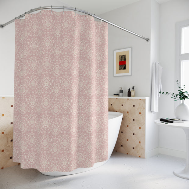 Shower Curtain - Pink Damask