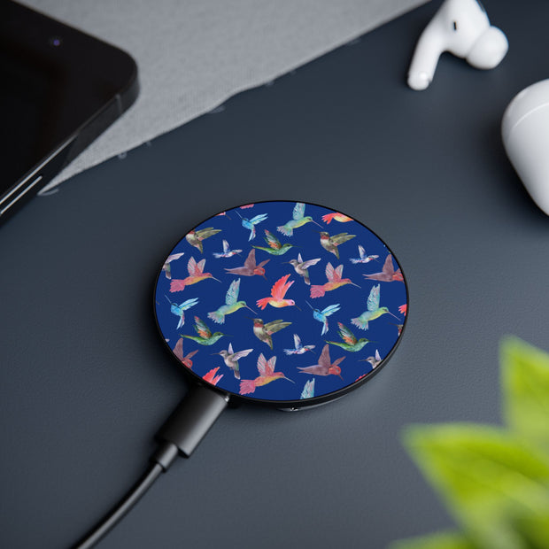 Blue Hummingbird Gift Wireless Phone Charger