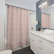 Shower Curtain - Pink Damask