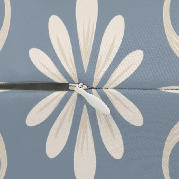 Blue Damask 14x20 Lumbar Pillow