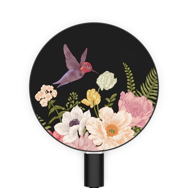 Black Hummingbird Gift Wireless Phone Charger