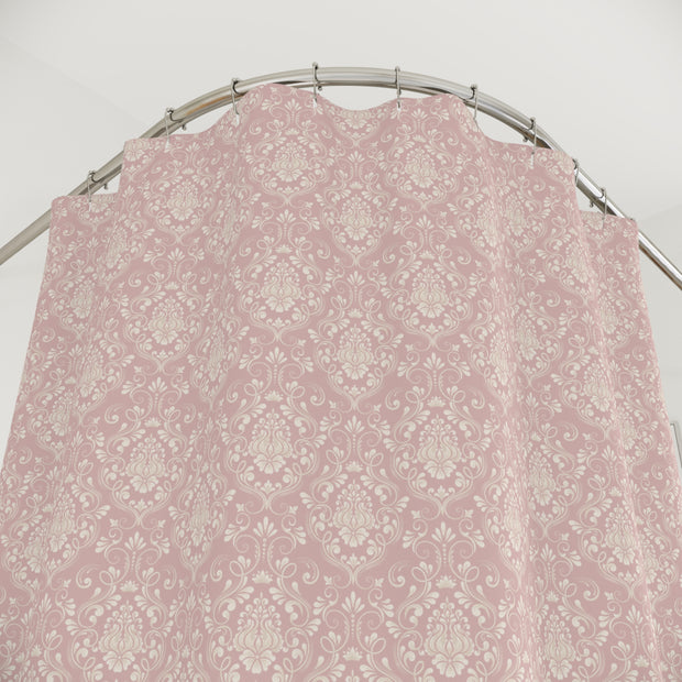 Shower Curtain - Pink Damask