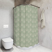 Shower Curtain - Sage Green Damask