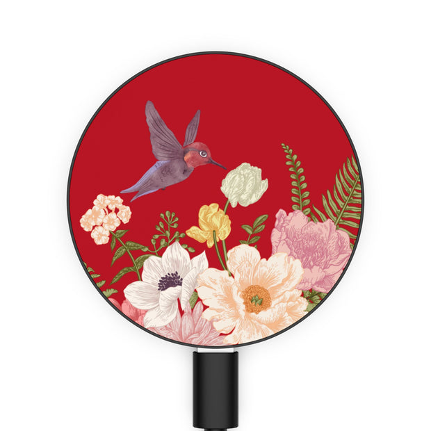 Red Hummingbird Gift Wireless Phone Charger