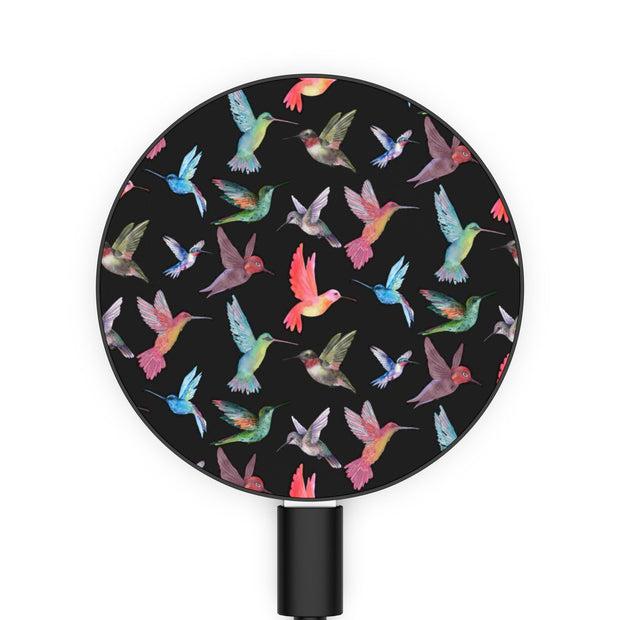 Black Hummingbird Gift Wireless Phone Charger