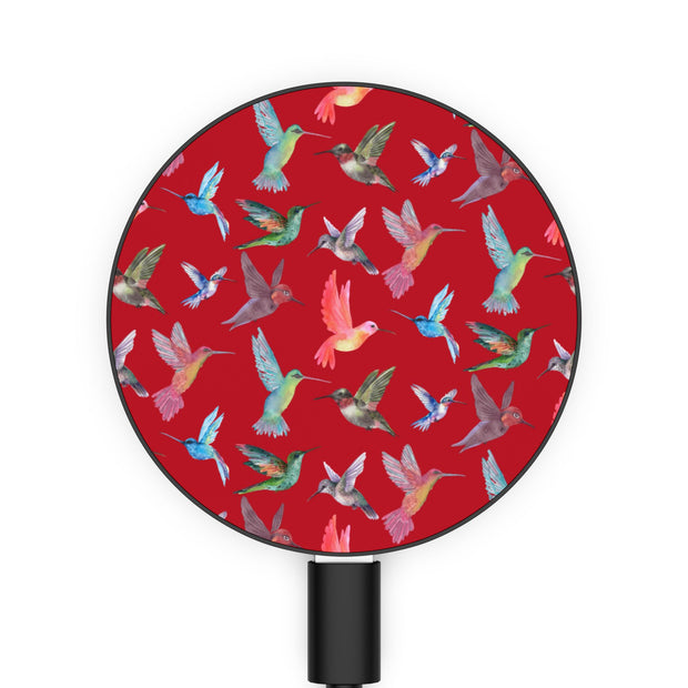 Red Hummingbird Gift Wireless Phone Charger