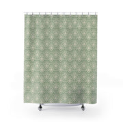 Shower Curtain - Sage Green Damask