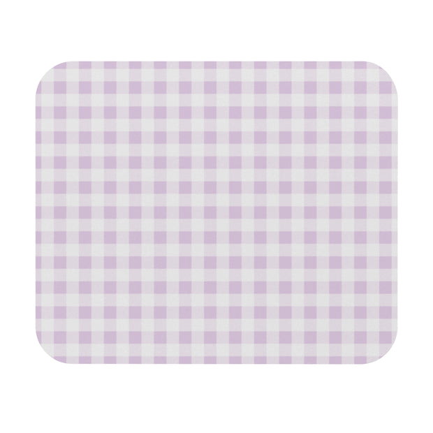 Lilac Lavender Purple Gingham Check Mouse Pad - LaBelleVieHome