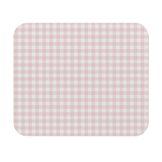 Pink Gingham Check Mouse Pad (Rectangle) - LaBelleVieHome