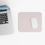 Pink Gingham Check Mouse Pad (Rectangle) - LaBelleVieHome